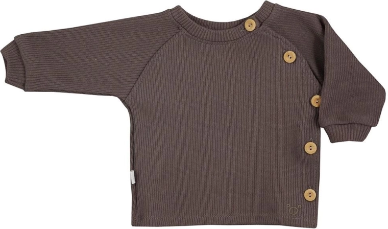 Koala Pure long-sleeve baby shirt brown