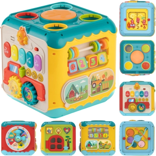 Мултифункционален Монтесори куб за занимания Woopie Baby 6 в 1
