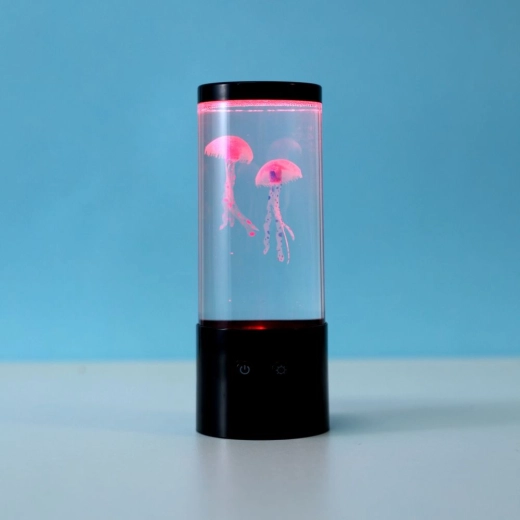 LED Lamp with Floating Jellyfish