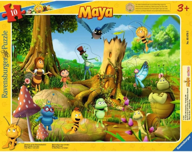 Ravensburger пъзел-вкладачка Пчеличката Мая – пъзел 10 части