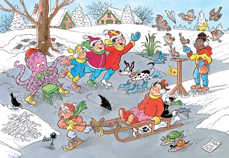 Jumbo пъзел Jan van Haasteren Junior: Брусенe – 240 части