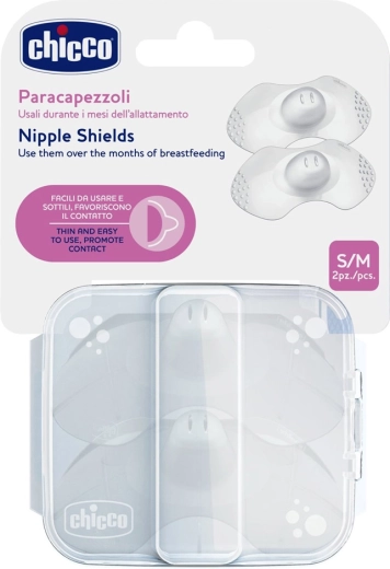 Chicco SkinToSkin Silicone Nipple Shields 2 pcs S/M