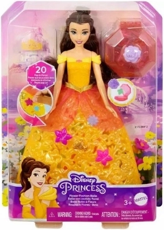 Кукла Disney Princess Бела (Красавицата и Звяра) в рокля на цветя - 1 брой