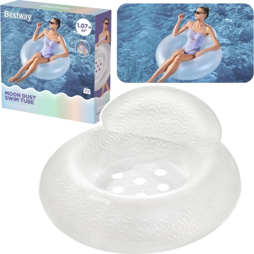 Bestway Moon Dust Swim Tube inflatable water ring with seat