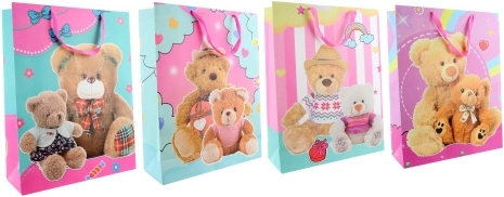 Gift bag with bear motif – extra large