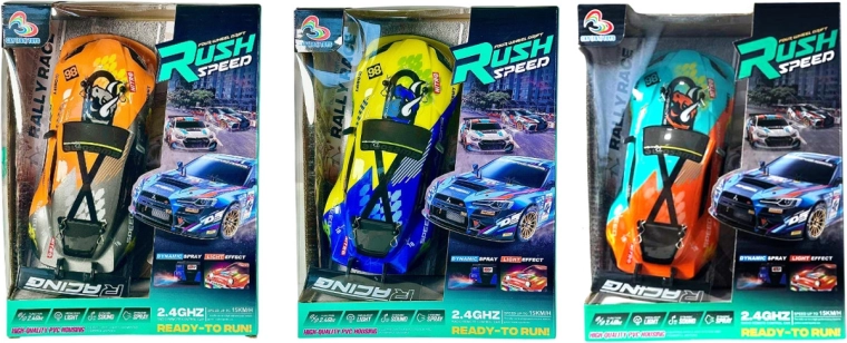 RC Drift Car with Remote Control, Lights, Sounds and Steam + Charger