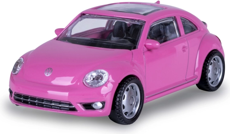 Метален модел Volkswagen Beetle, розов, в мащаб 1:43