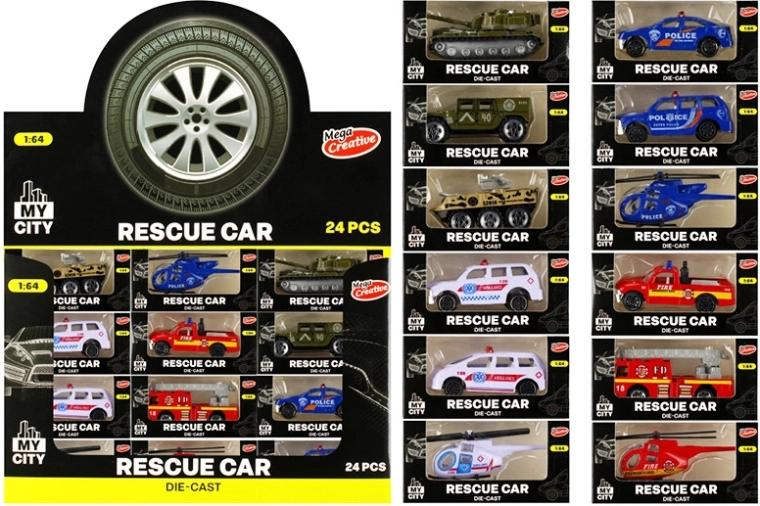 Metal rescue vehicle 10 cm (various variants)