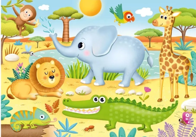Пъзел Африкански животни XL 15 части DINO