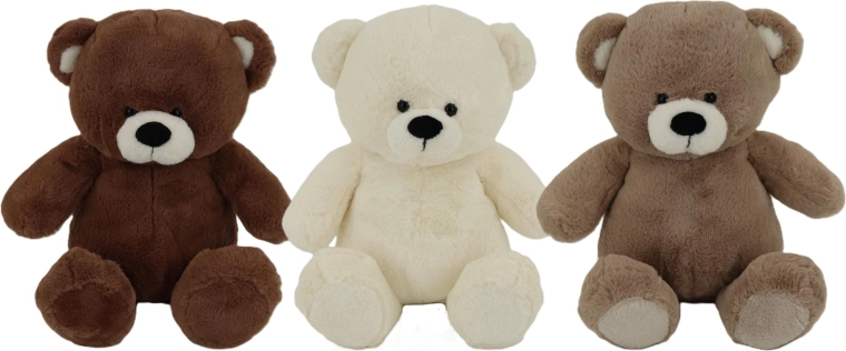 Плюшено мече Cuddly & Huggy 50 см (3 цвята) - 1 брой