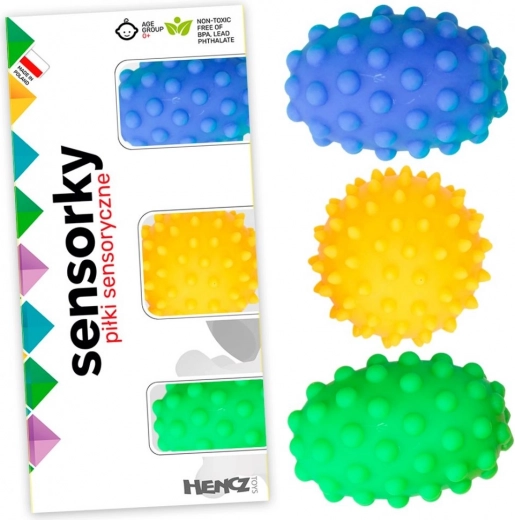 Sensory Balls Sensorky – Hedgehogs, 3 pcs