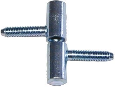 Window hinge 40 mm with screw-in pin, blue zinc-plated