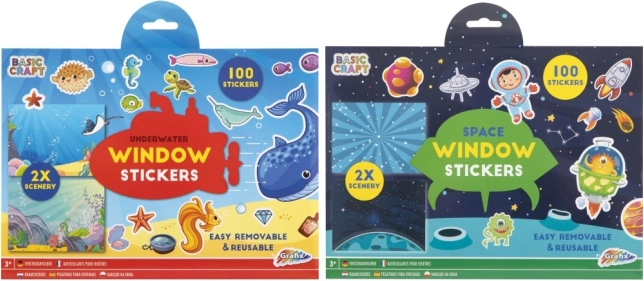Creative Set Window Stickers and Scenery