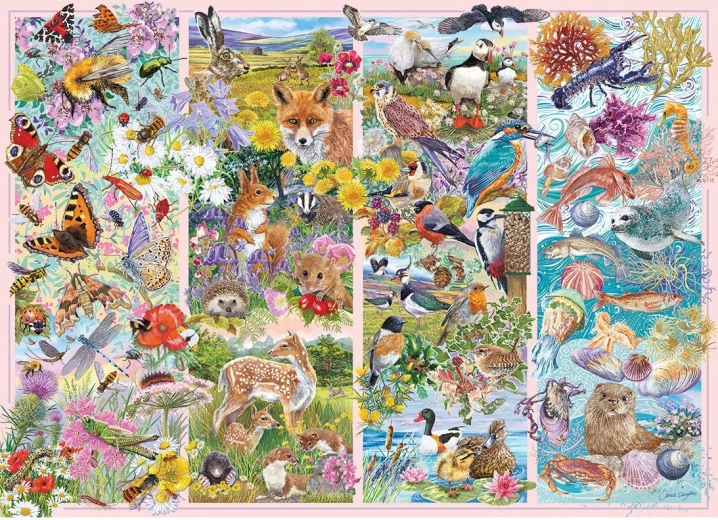 Gibsons puzzle Curious Animals 1000 pieces