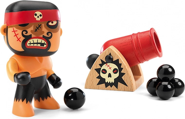 Rick Figure with Cannon Djeco Arty Toys