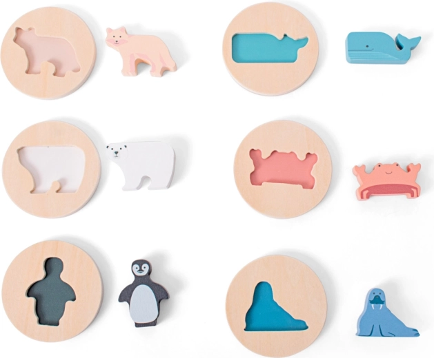 Wooden Outline Animal Puzzle