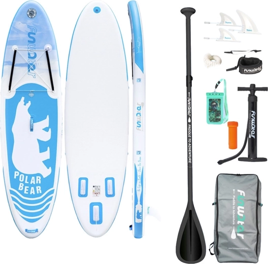 FunWater надуваем падълборд POLAR BEAR 10'6 комплект