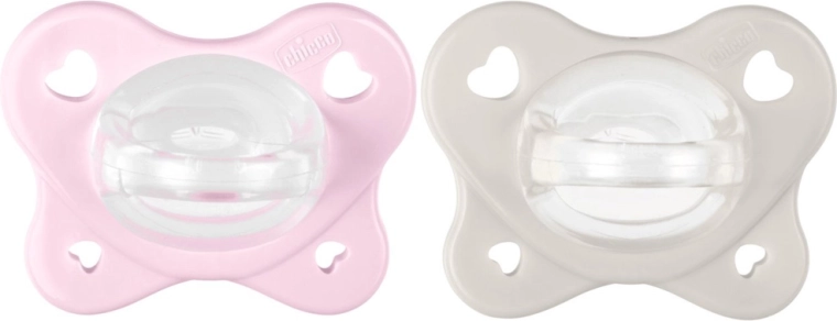 Chicco PhysioForma Dual Soft pacifiers, pink, 2–6 months (2 pcs)
