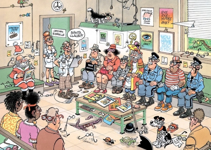 JUMBO Puzzle by Jan van Haasteren: Look at it from the Other Side - 500 pieces