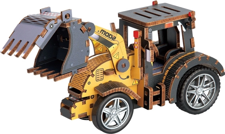 2Kids Toys 3D дървен конструктор – товарач на дървесина