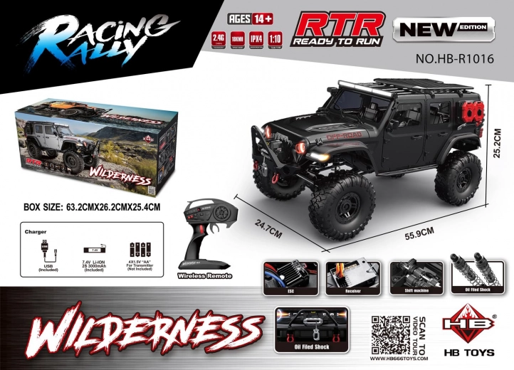 RC Car WILDERNESS RTR 1:10 black