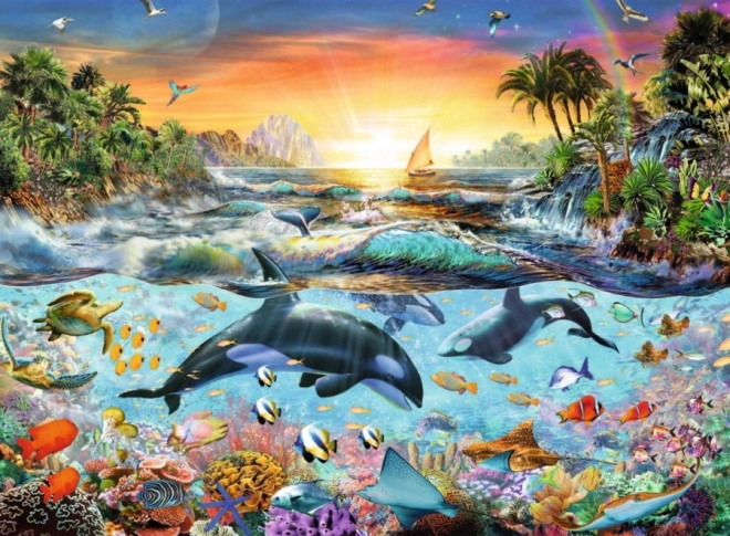 Whale Bay Puzzle XXL 200 Pieces