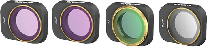 Set of UV, CPL, ND4, and ND8 Filters for DJI Mini 3 Pro