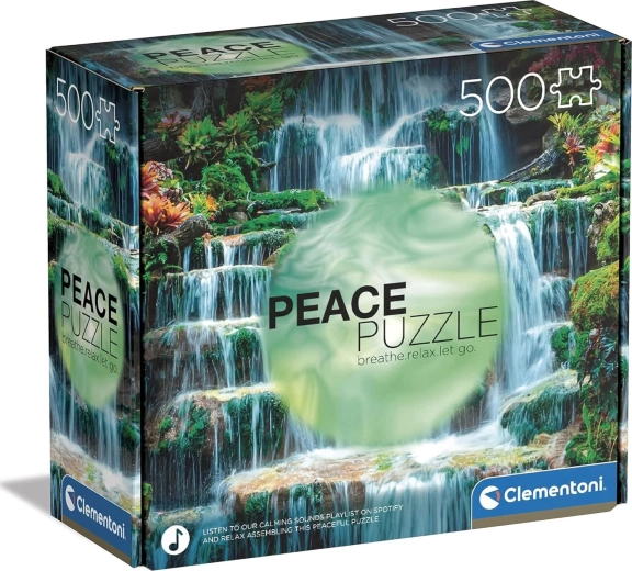 Пъзел 500 части CLEMENTONI Peace Collection – Водопад The Flow