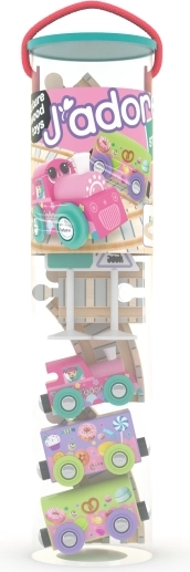Wooden Train Track Set for Girls, 15 pcs