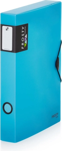 Box with Elastic A4 Maxi Opaline Frosty Blue