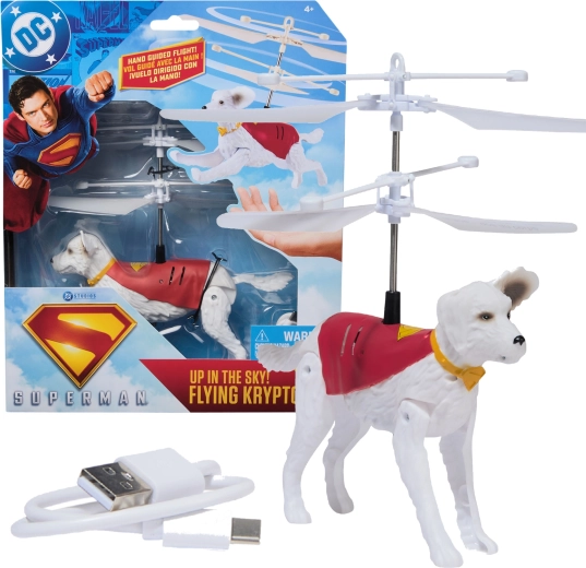 Interactive flying Krypto the Dog figure by DC Comics 19 cm