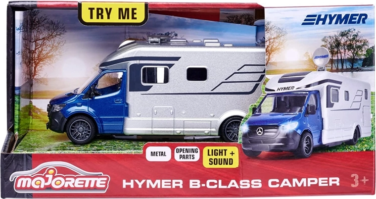 Majorette Hymer B-Class кемпер 19 см със светлини и звуци