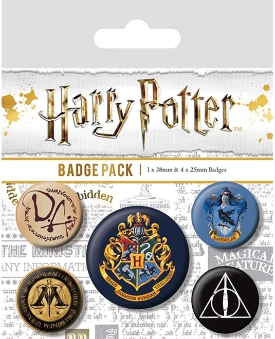 Комплект значки Harry Potter Хогуортс