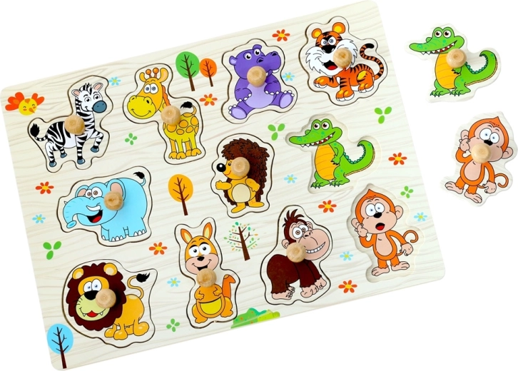 Wooden Safari Puzzle, 11 Pieces