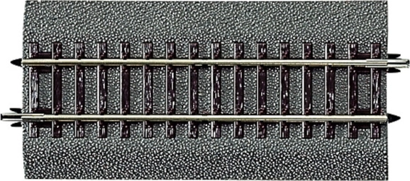 Roco Line straight track G½ with roadbed