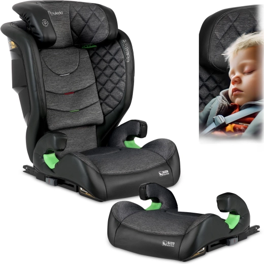 Nukido Louis Child Car Seat 100–150 cm ISOFIX, black-gray