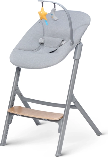 Calmee bouncer from birth with toys and secure fastening