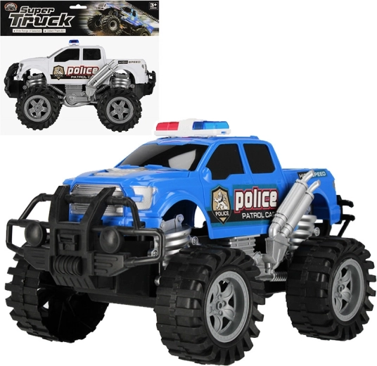 Police off-road car pull-back