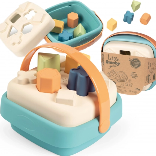 Smoby small green sorter in bioplastic basket