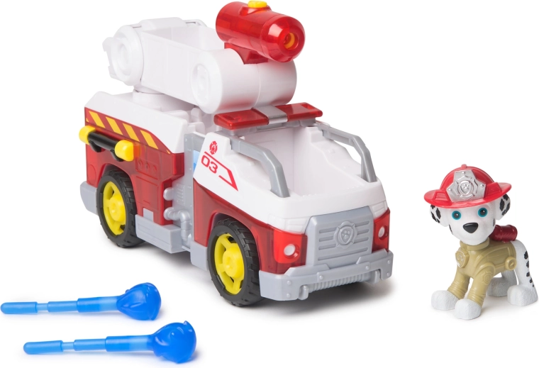 Пожарният камион на Маршал с водни снаряди