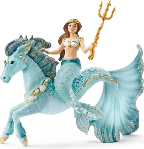 Schleich bayala Mermaid Eyela on an underwater unicorn