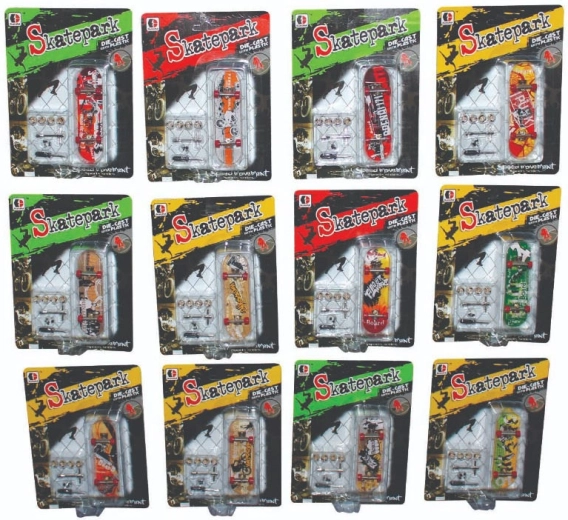 Sparkys fingerboard skatepark with accessories and replacement wheels