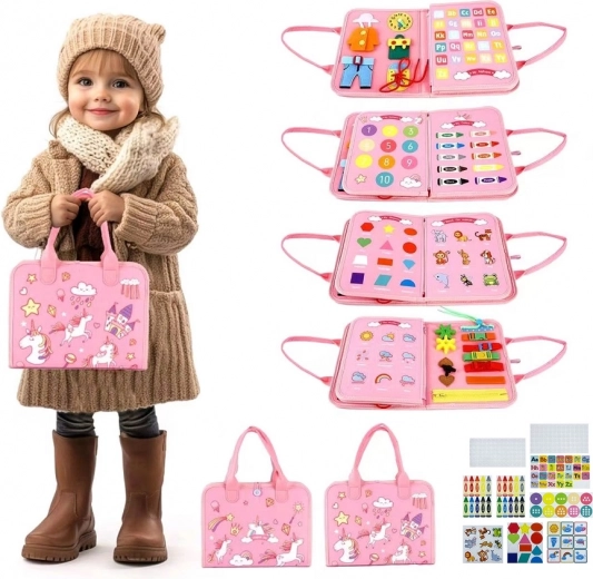 Сензорна busy книга „Еднорог 3“ от 2Kids Toys