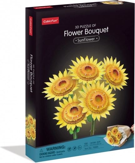3D puzzle large bouquet – sunflowers