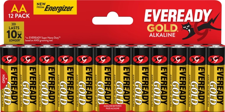 Energizer Eveready Gold AA alkaline batteries