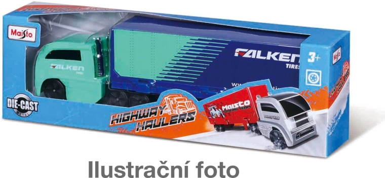 Maisto Highway Haulers метален влекач с ремарке