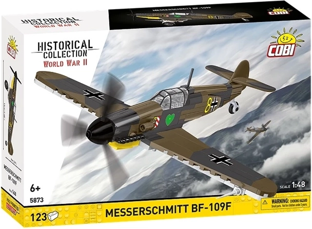 Cobi Historical Collection WWII Messerschmitt BF-109F aircraft building set 1:48 (123 pieces)