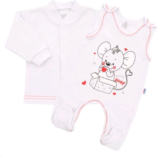 Baby set New Baby Mouse white 80 (9–12 months)