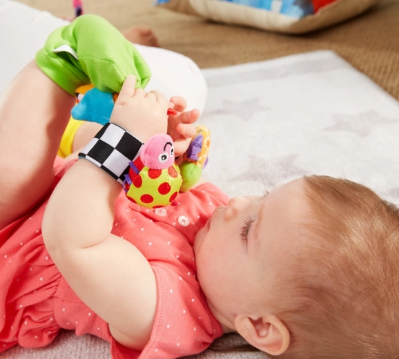 Wrist rattle with Velcro fastening