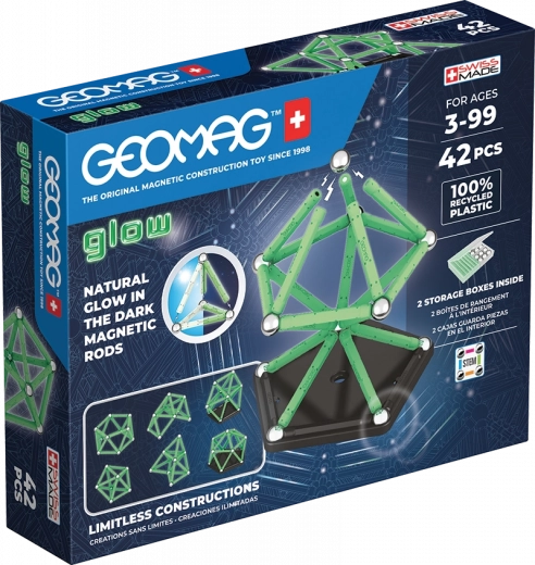 Конструктор Geomag Glow 42 части